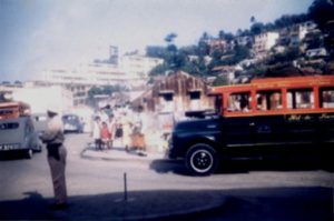 Vue sur le carrefour dans les années 1950/1960